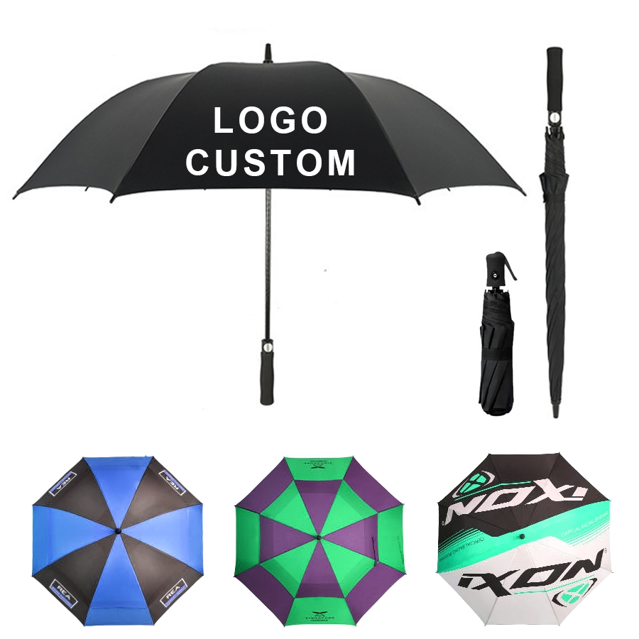 DICDE Automatic Open Close Umbrella Handle Custom Logo Wholesale Rain Umbrella