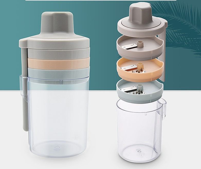 3-в-1 ротационная тёрка для овощей и сыра