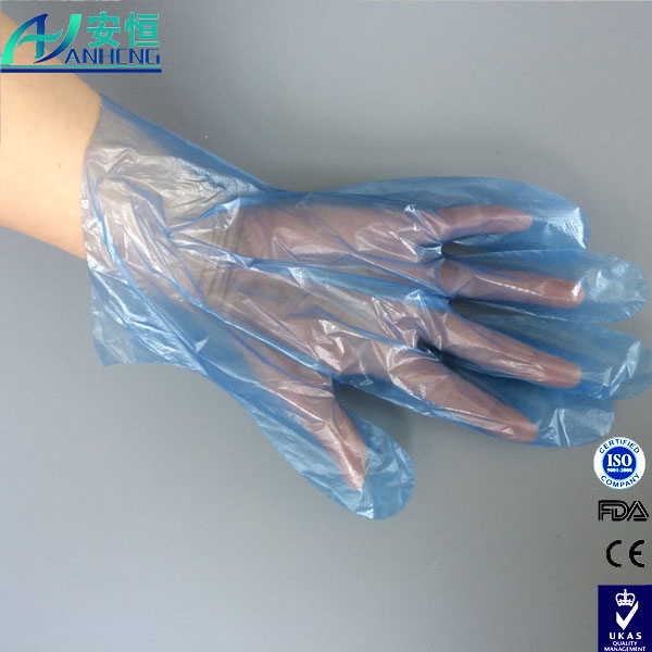 Disposable Blue PE or Poly Gloves - Disposable Food Handling Glove
