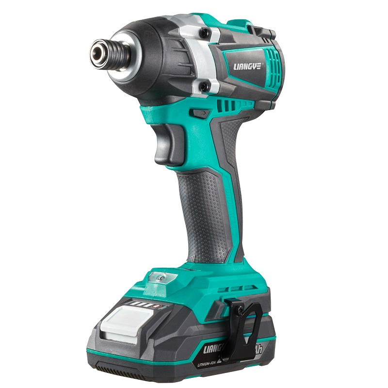 Liangye Ferramentas Battery Powered Tools 18V Impact Driver Brushless Impact Drill with 1/4 in. Hex Chuck Screwdriver