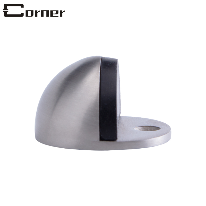 Wholesale High Quality Stainless Steel Casting Rubber Touch Floor Mounded Half Dome Door Stopper