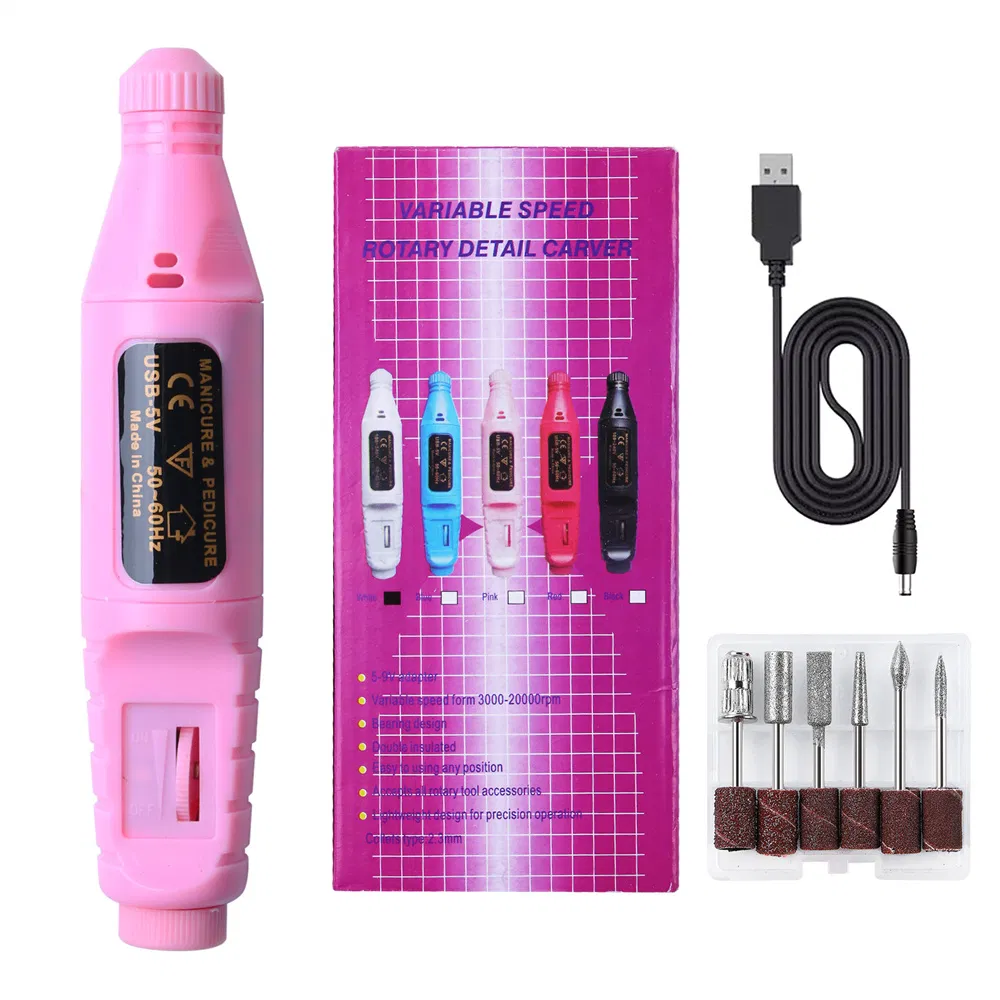 2020 Wholesales USB Pen Shaped Electric Nail Drill Machine Portable for Nail Art Acrylic Nail Gel Remove