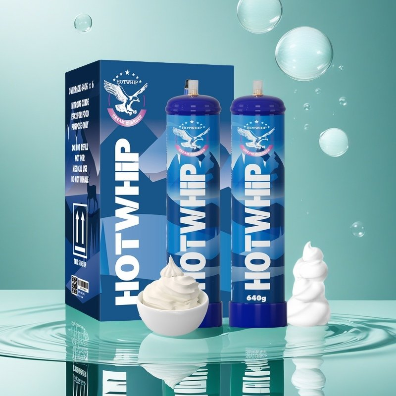 0.95L 640g 580g Whipped Cream Chargers Kitchen Cylinder Charger High Capacity Pure N2o Nitrous Tank Compatible with Cream Whippers Chargers