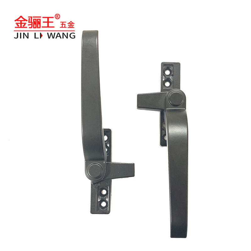 Classic Door and Window Hardware Spare Parts Sliding Window Pull 7 Shape Black Aluminium Casement Window Handle UPVC Window Handles OEM ODM