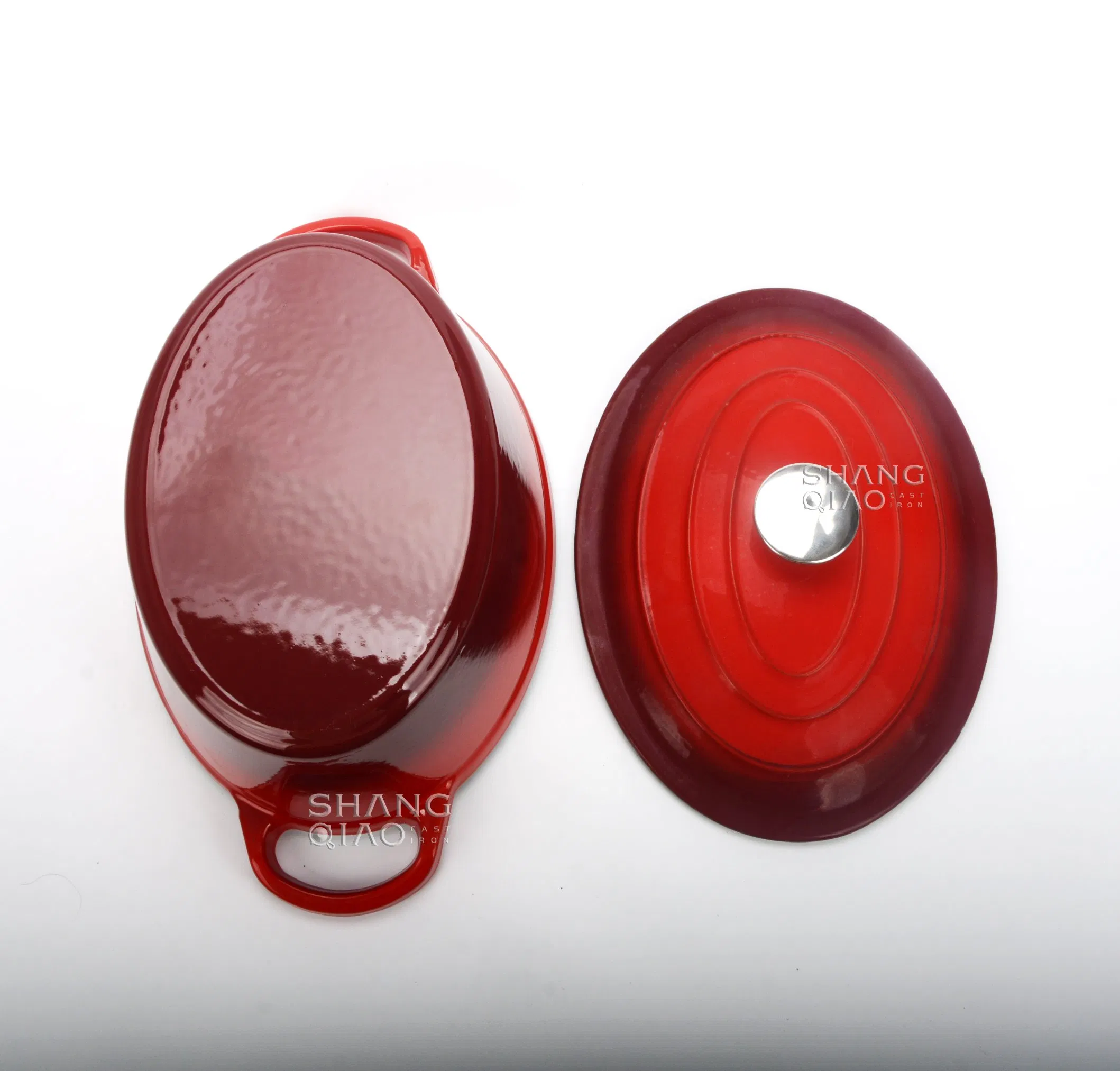 Чугунная овальная жаровня для морепродуктов