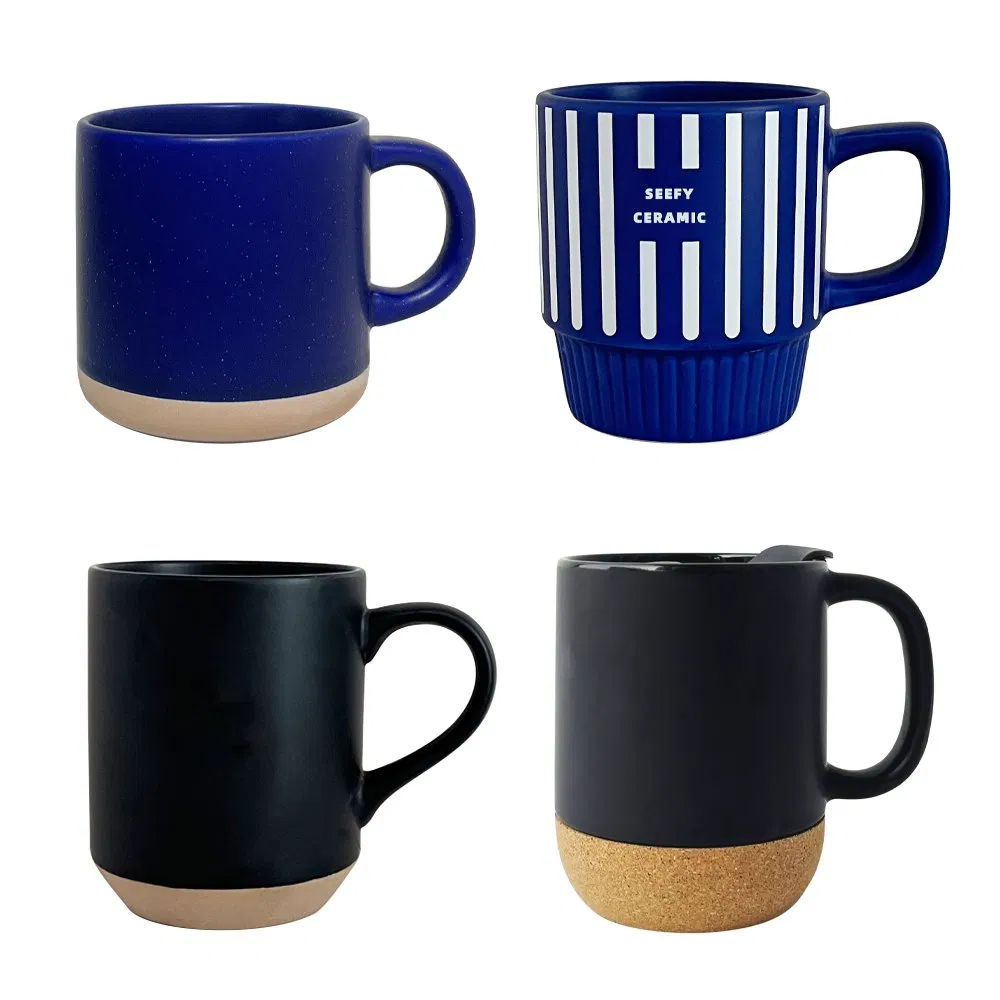 Non Traditional Form Ceramic Cup Custom Capacity Color Options Logo Customization Mug