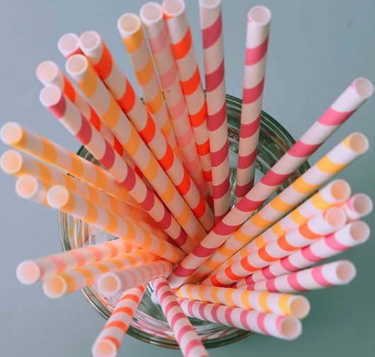 Environmental Biodegradable Protection Paper Straw, Support Private Custom Straw, Kraft Paper Straw