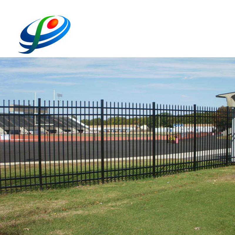 Wrought Iron Security Fence Circle Around The Playground/Stadium