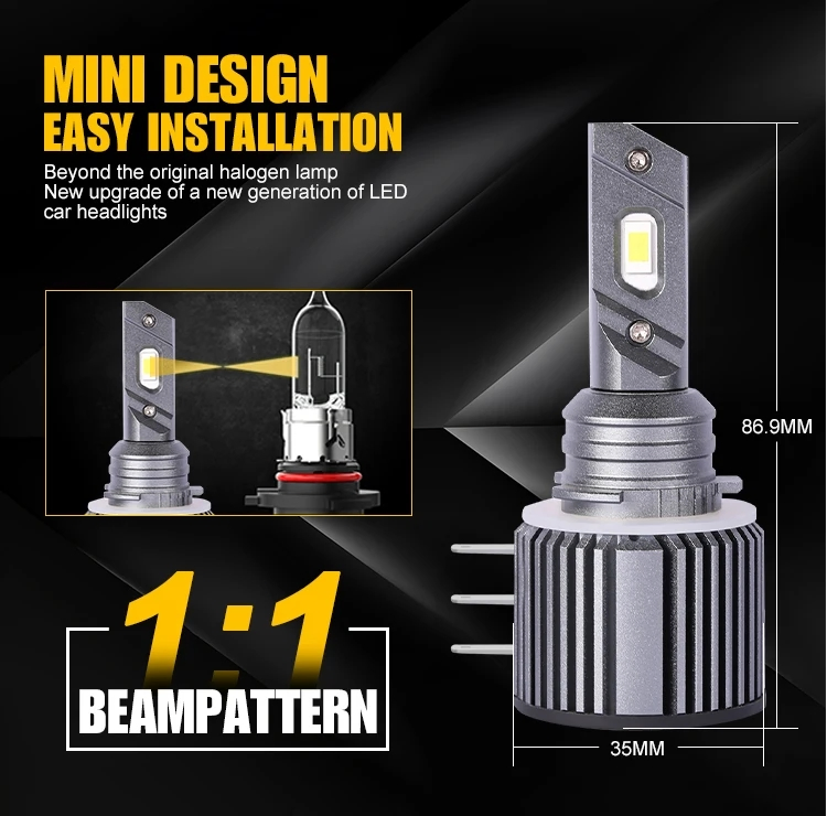 H15 H4 LED Headlight 100W 12000lm