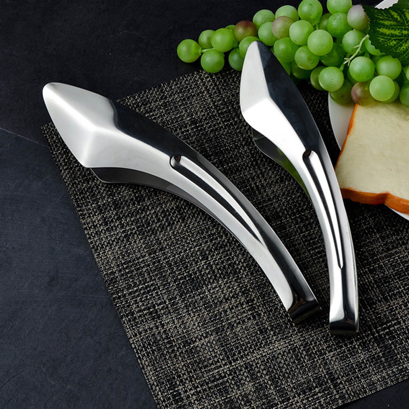 Premium Stainless Steel Food Serving Tongs Ergonomic Metal Kitchen Cooking Utensil Esg11894