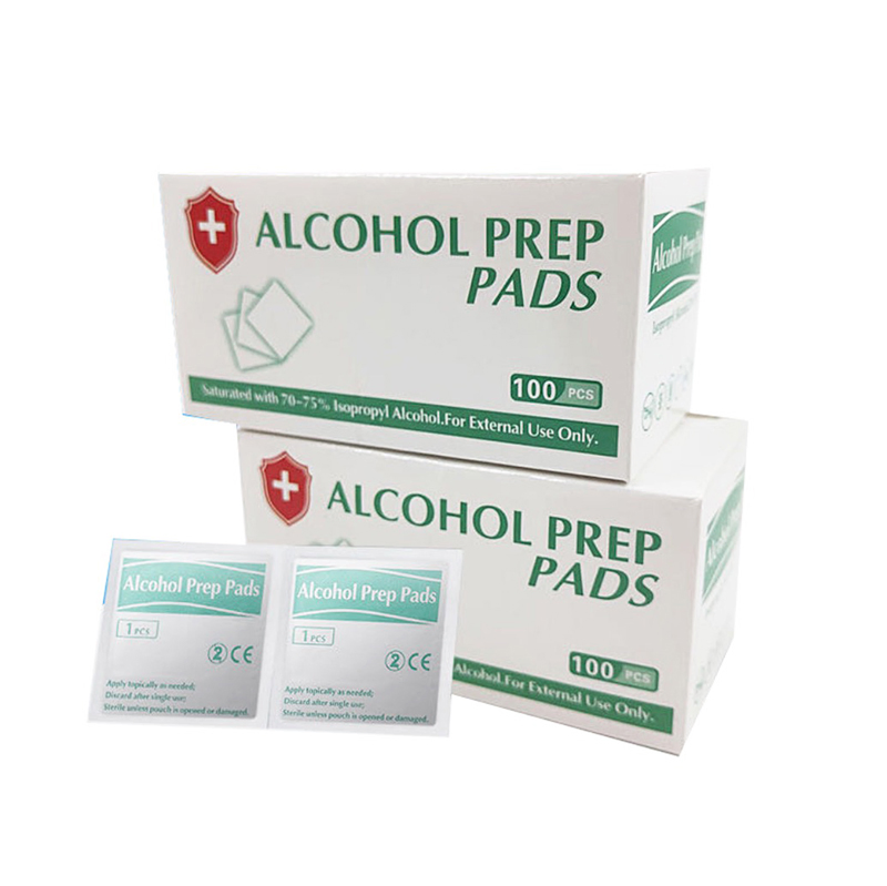 FDA/CE/BSCI/ISO Certified Direct Factory of Spunlace Non Woven Alcohol Swab Individually Wrapped 70-75% Isopropyl Alcohol Prep Pad