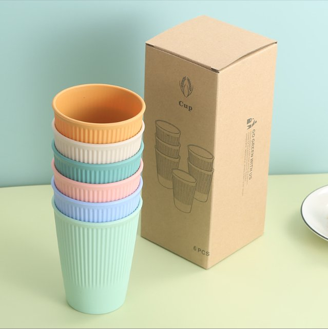 PP Ribbed Cup, Creative Color Drinking Cup, Rinsing and Tooth Brushing Cup