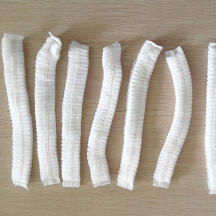 Waterproof White PP Nonwoven Bouffant Caps for Nurse