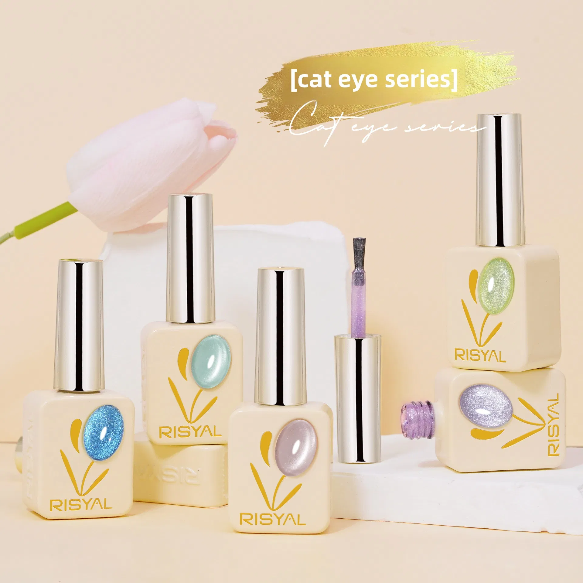 Professional 3D Heart Design Top Gel Long Lasting Nail Art Gel with Free LED Lamp Kit 8ml