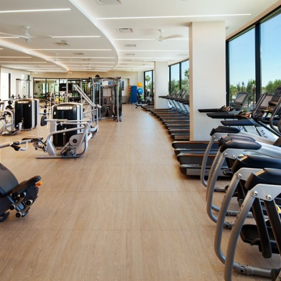 Interlocking Tiles for Stadium Gym