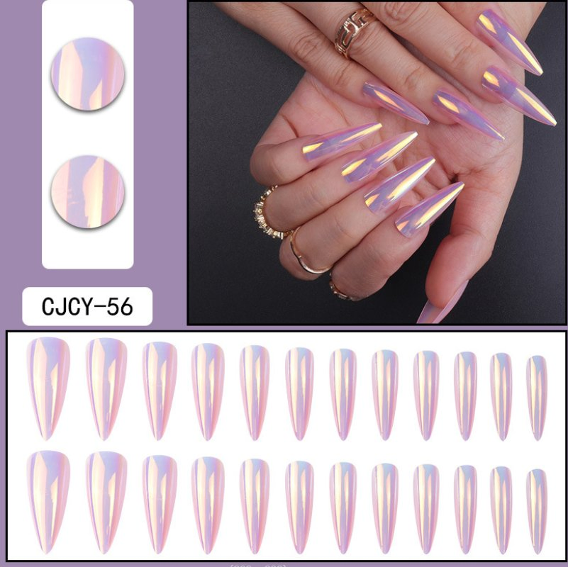 24 Colors Fake Nails Trendy Press on Nails Private Label Fake Nail