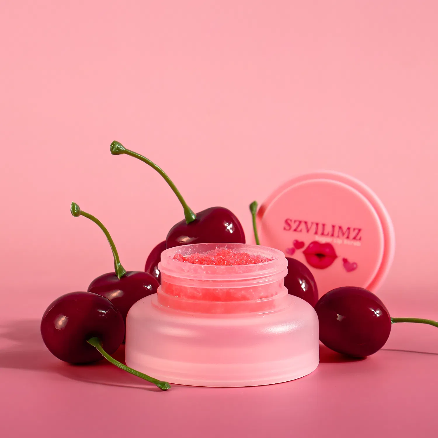 OEM Pink Delight Natural Fruit Lip Exfoliator for Soft Lips