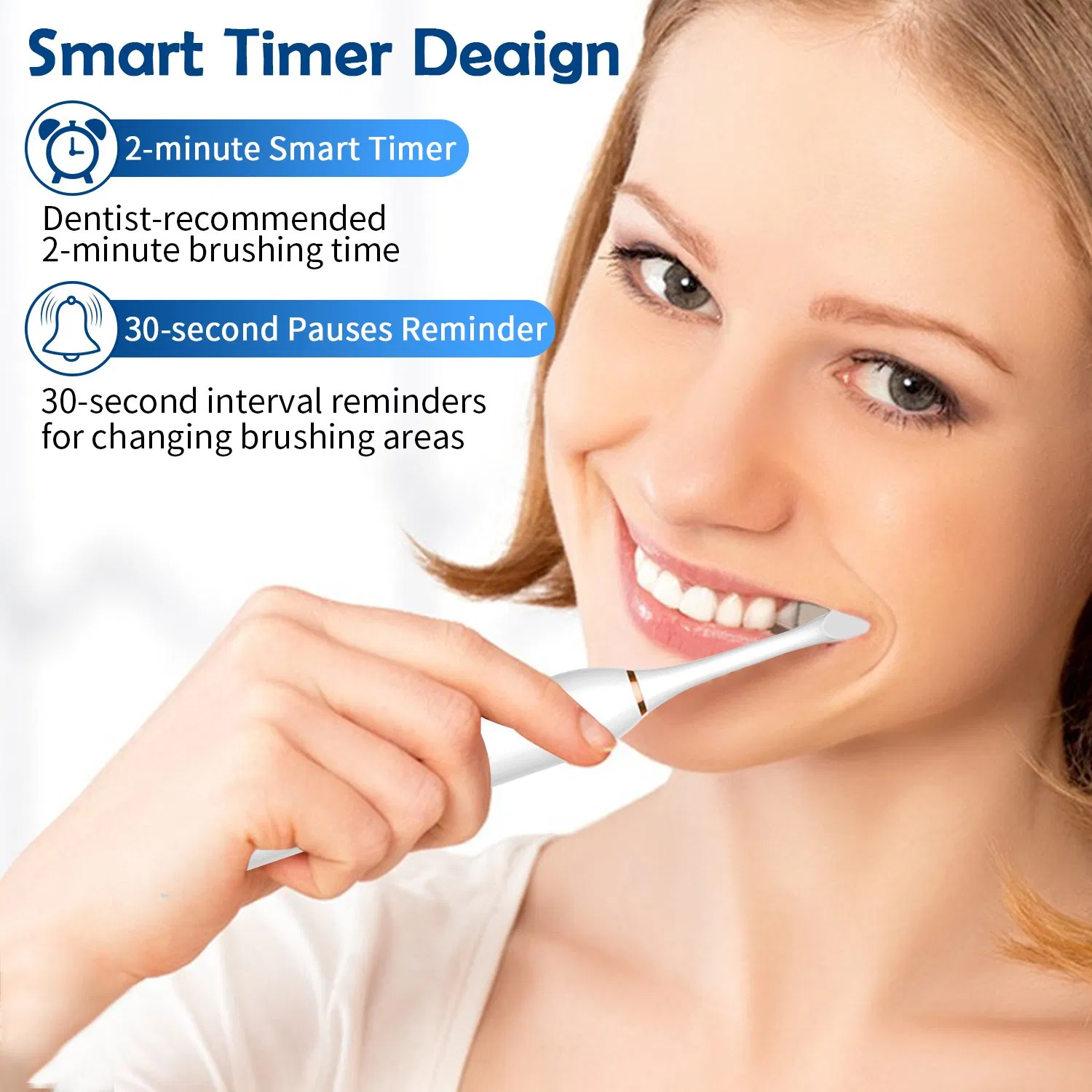 Wireless Rechargeable Washable Electronic Whitening Teeth Brush Electric Toothbrush