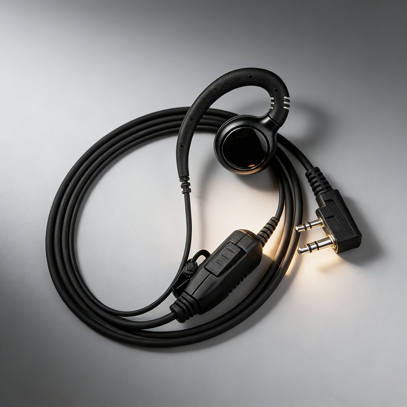 Наушник-гарнитура 2pin C-Ring для рации, 3.5мм