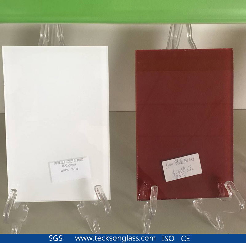 White (RAL 9001 9003 9005) Back Wall Decorative Paint Glass