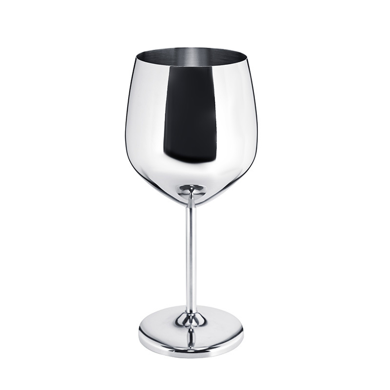 Drop Resistance Stainless Steel 500ml Goblet Wine Cup