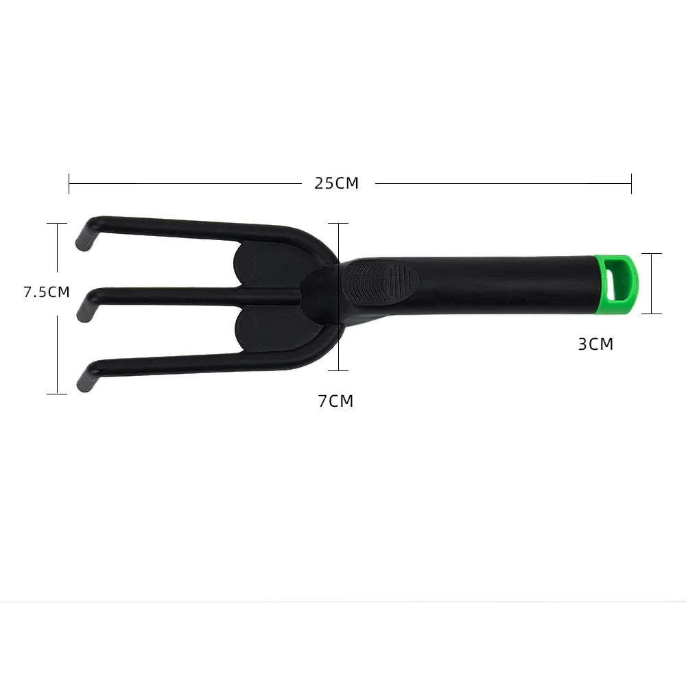 Plastic Garden Three-Tooth Rake Manual Garden Tool Landscape Maintenance
