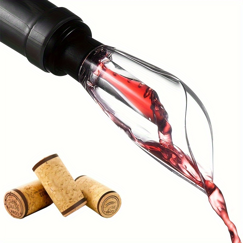 Custom Logo Plastic Acrylic Drink Tools Small Champagne and Wine Aerator Pourer