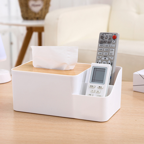 Dividing Tissue Box Plastic Multi Functional Storage Box