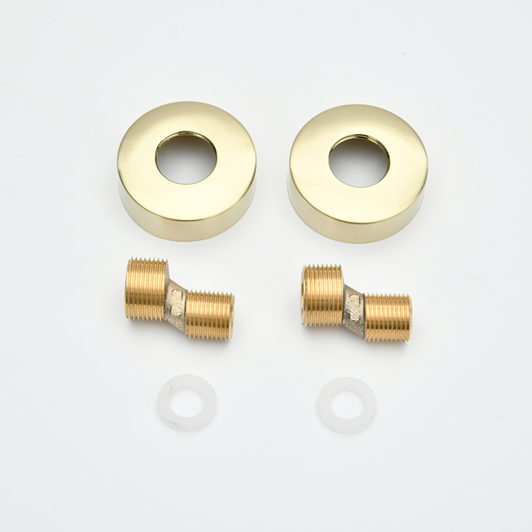 Sanipro Gold Brass Bath Suite Ceramic Valve Core Hot Cold Double Opening Mixing Shower Faucet