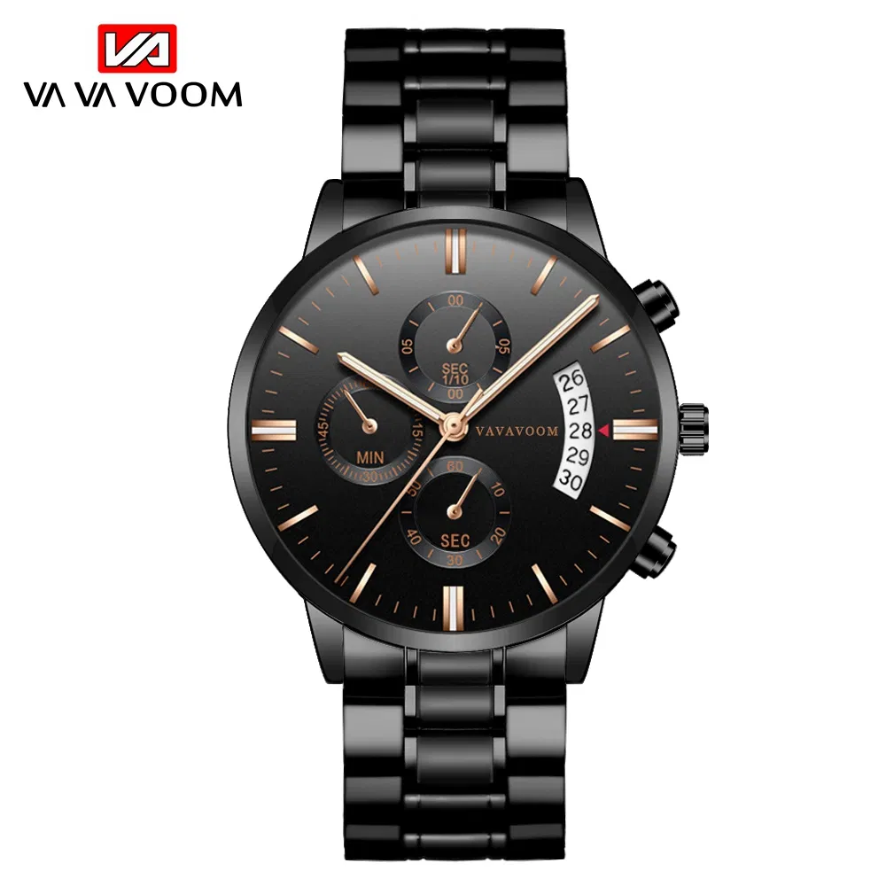 Men's Calendar Chronograph Quartz Gift Watch Waterproof in 5 Colors Lurxy Sport Style