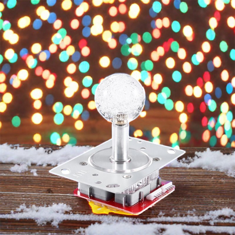 TNT Colorful Lights Round Crystal Balltop Rocker Arcade Game Joystick Joy Stick