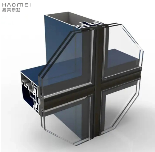 Anti-Corrosion Building Construction Extrusion Aluminum Profiles for Curtain Walls