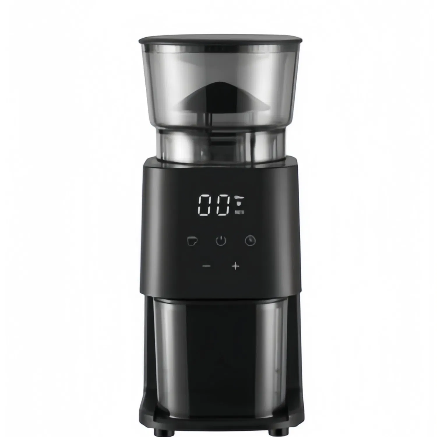 Electric Coffee Grinder Adjustable Grind Settings Stainless Steel for Home Commercial Use