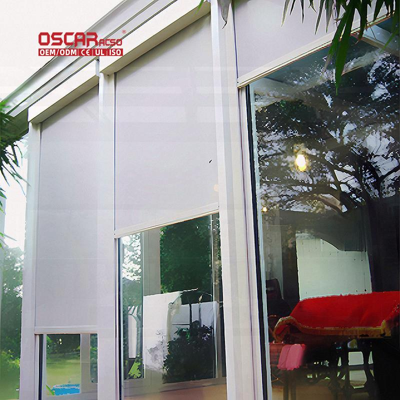 Zipper Door Waterproof PVC Roller Shutter for Indoor and Outdoor Cleanrooms Remote Control Rising Mechanism Roller Blind