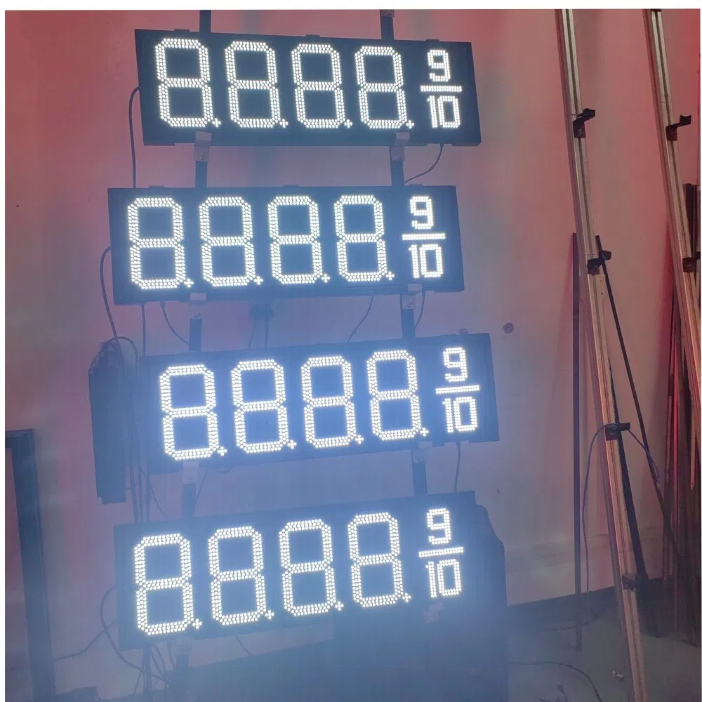 88888 5 Digits Factory Price for Gas Station 5 Digits 7 Segment LED Display Screen Panel Gas Station LED Price Sign