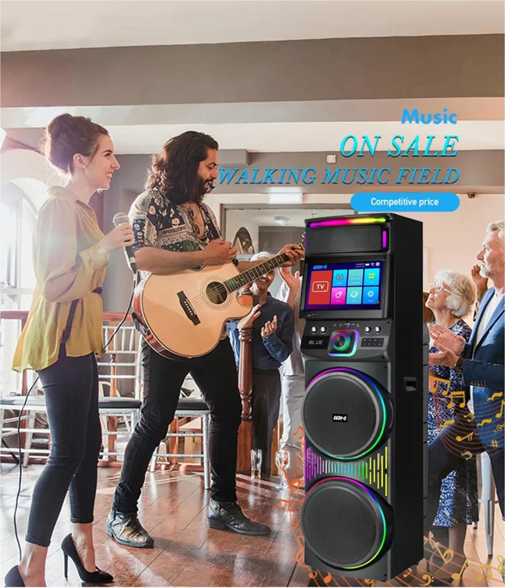 Karaoke Cinema: мультимедийная акустика с LED-дисплеем и Android