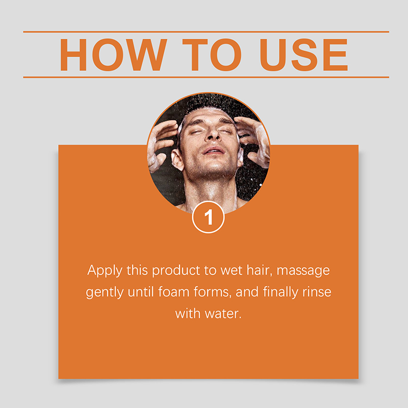 Private Label Men Shampoo Deep Conditioning Hair Care Gel Formula