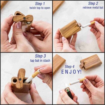 Luxury Smoking Accessories Kit Solid Light Classic Wood Dugout
