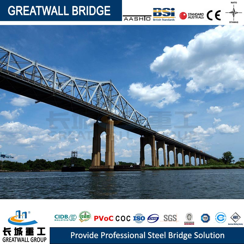 Hot Sale Steel Structure Prefab Truss Road Bridge/Railway Bridge