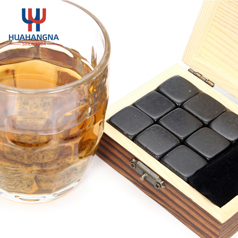 Камни для виски в деревянной коробке, набор для охлаждения