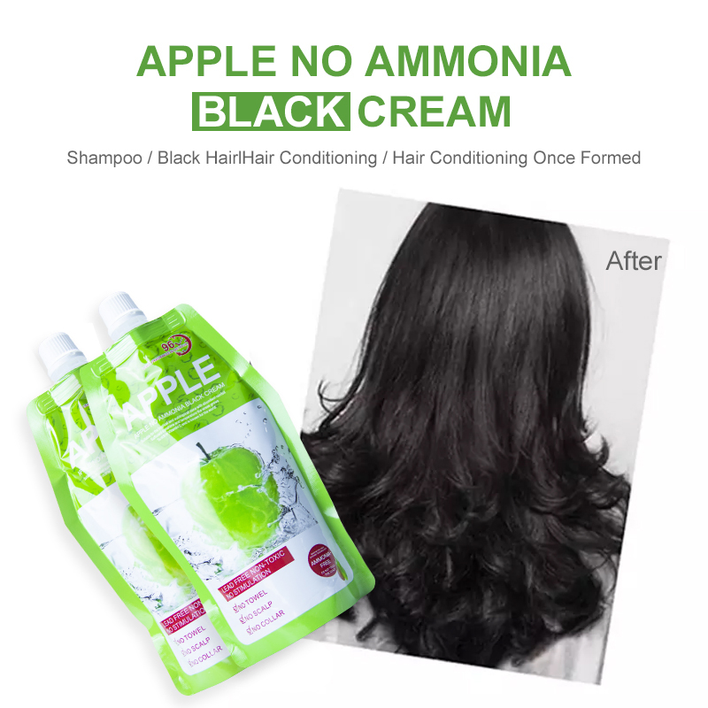 OEM No Ammonia No Stain Skin Apple Hair Color Dye Cream