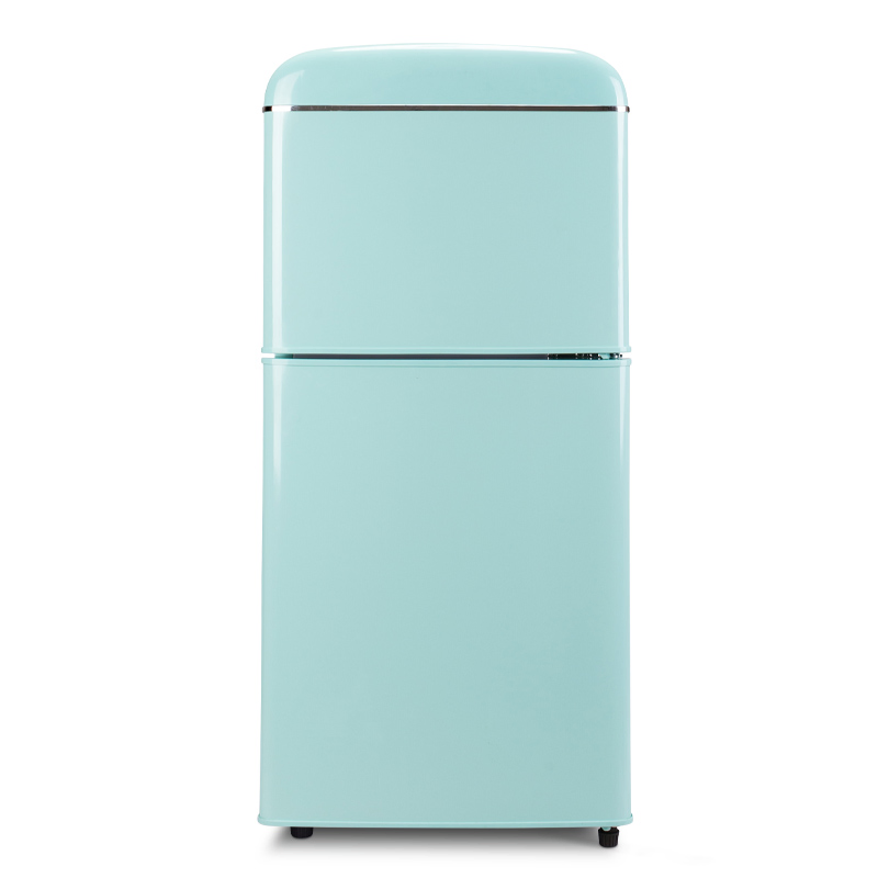 Fareast Mini Retro Refrigerator with Dual Door, 2.1 Cu. FT (58L)