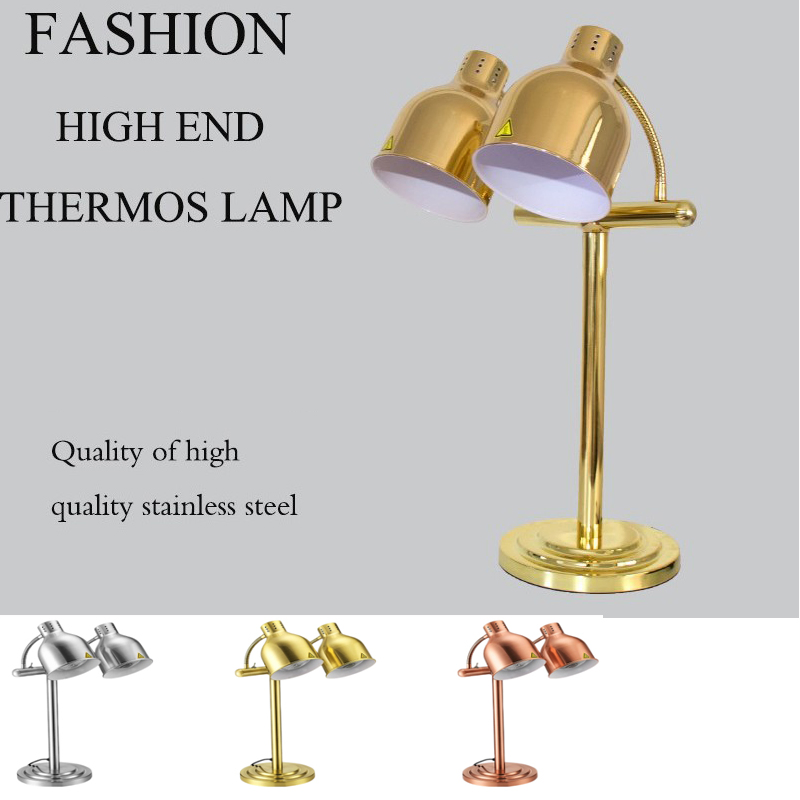 Hotel Banquet Commercial Kitchen Food Plate Warmers Lamp Table Chopping BBQ Display Infared Hot Buffet Heater Insulation Food Warming Station