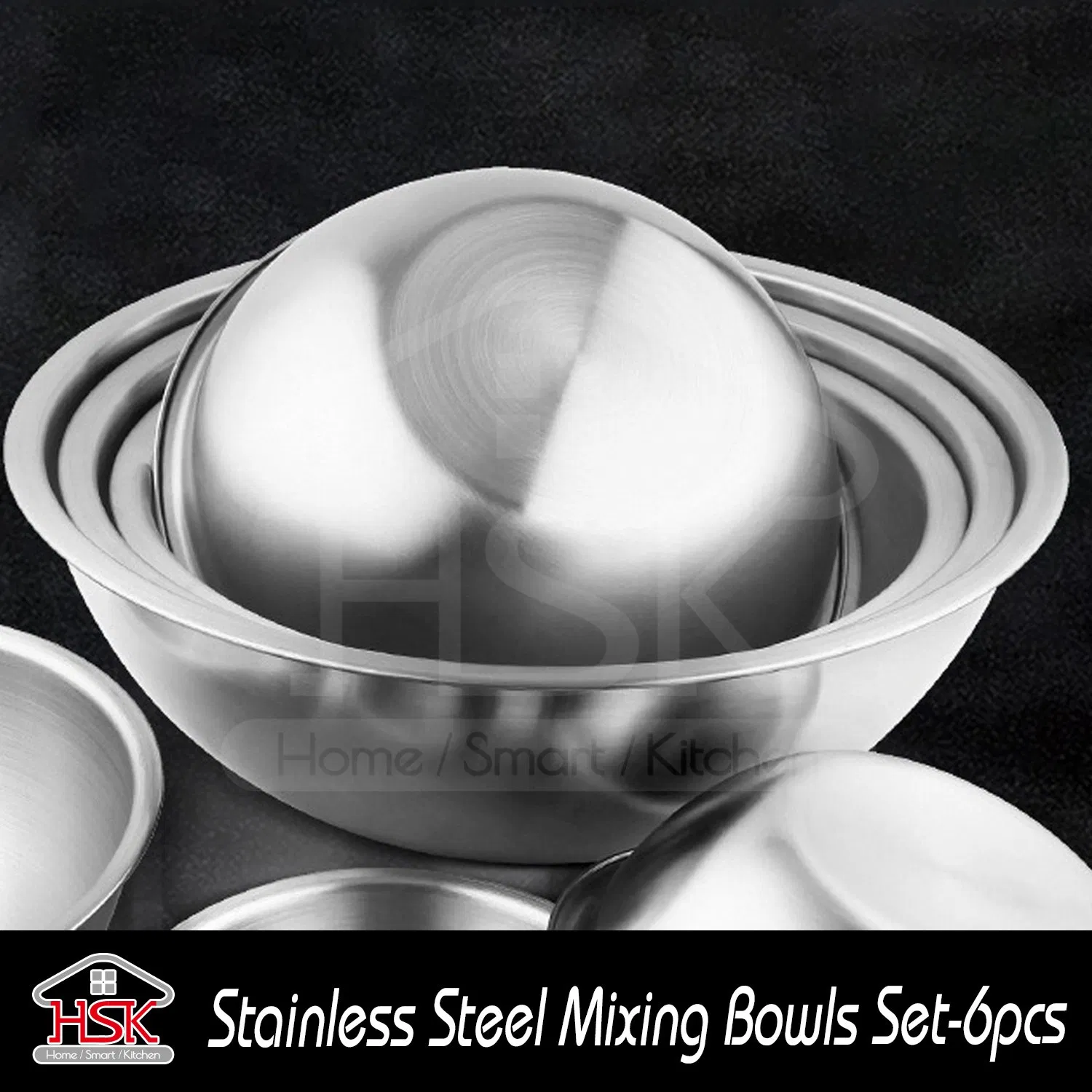 Набор мерных мисок из нержавеющей стали