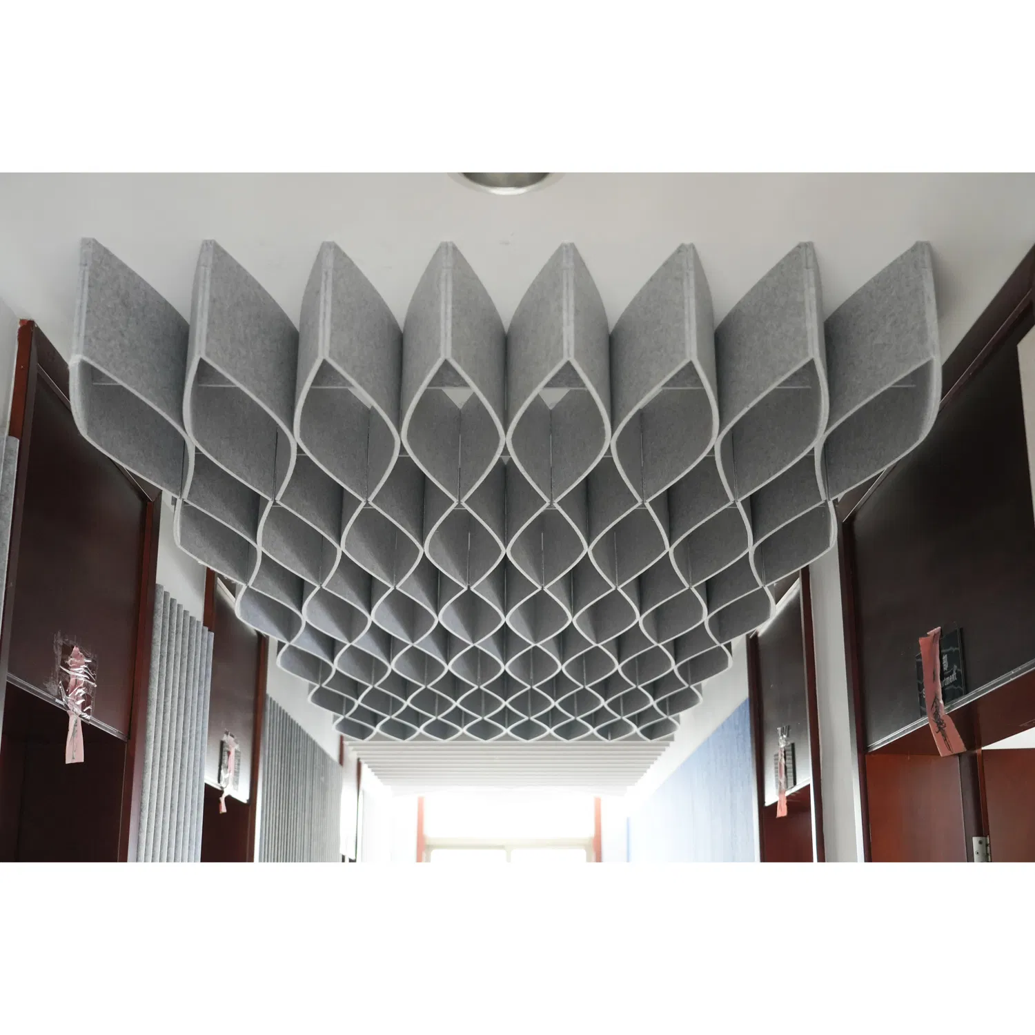 Color Customized Pet Decorative Polyester Fiber Acoustic Panel Ceiling