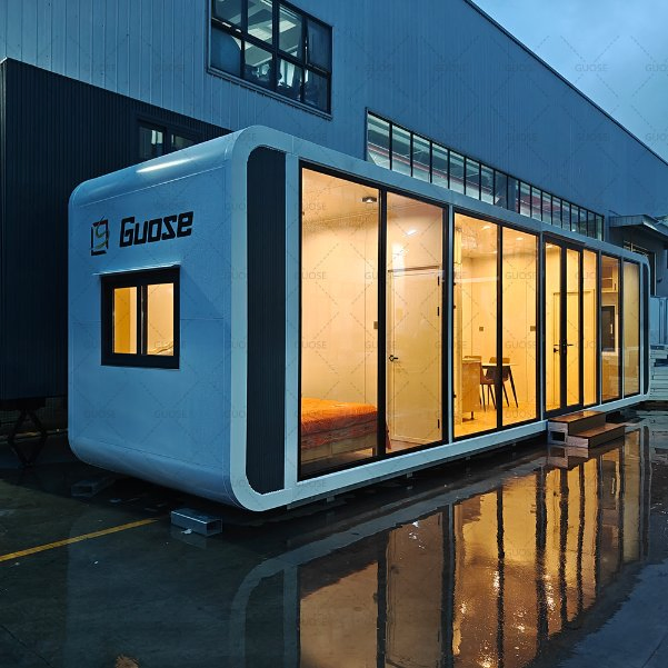 Customizable Container House Apple Cabins Connected Together Two Floors Prefab House