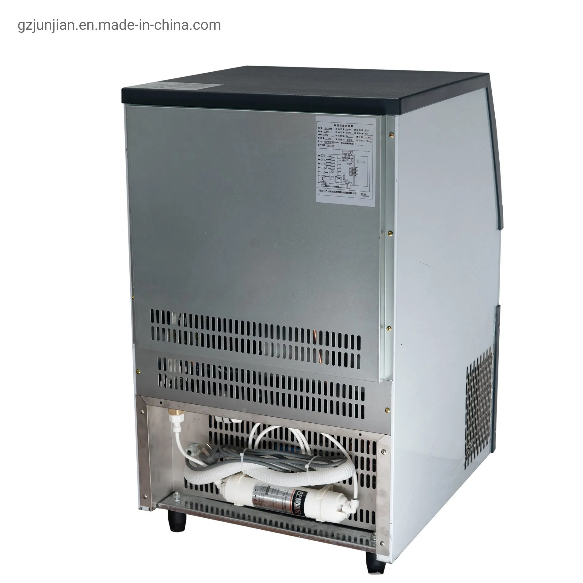 Stainless Steel+ABS Ice Maker Machine 200kg Commercial Cube Ice Machine Portable Ice Maker with CE
