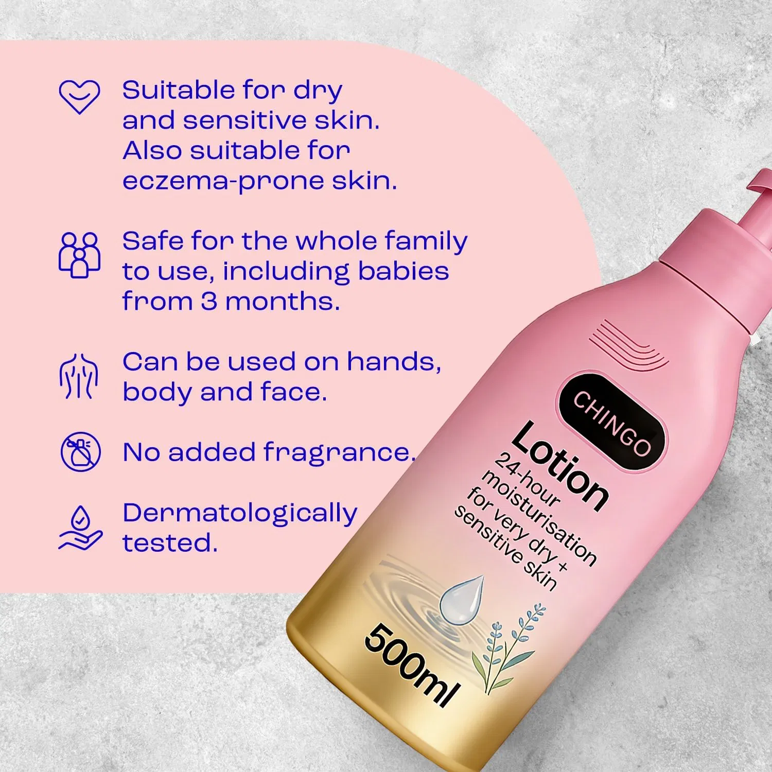 Rich Botanical Hand Lotion Gentle Repairs Dry Chapped Delicate Hands