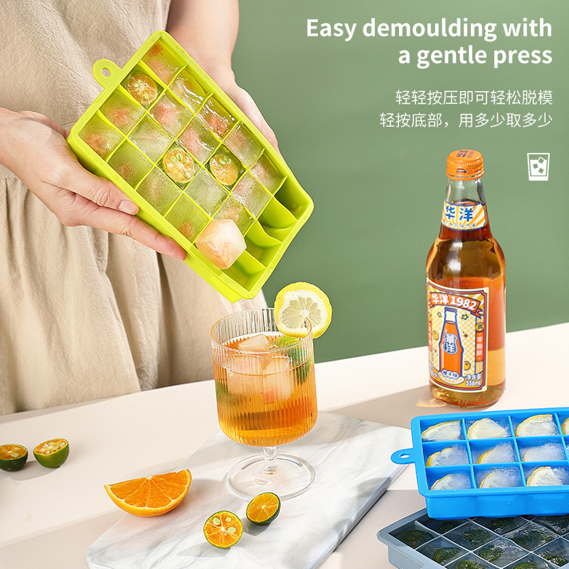 Форма для льда силиконовая с крышкой, 15/24 ячейки