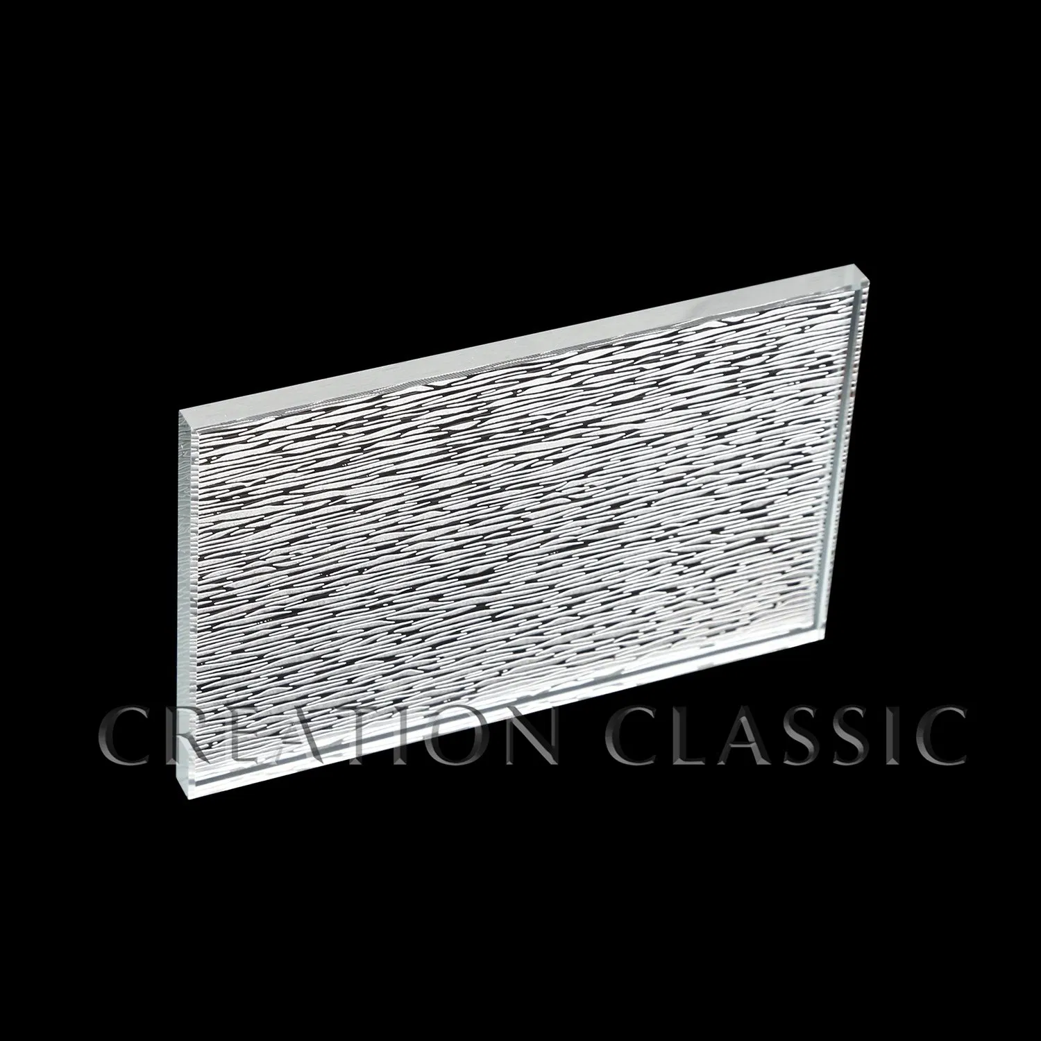 6mm Clear/Bronze Acid Etched Decorative Glass for Hotel Decoration